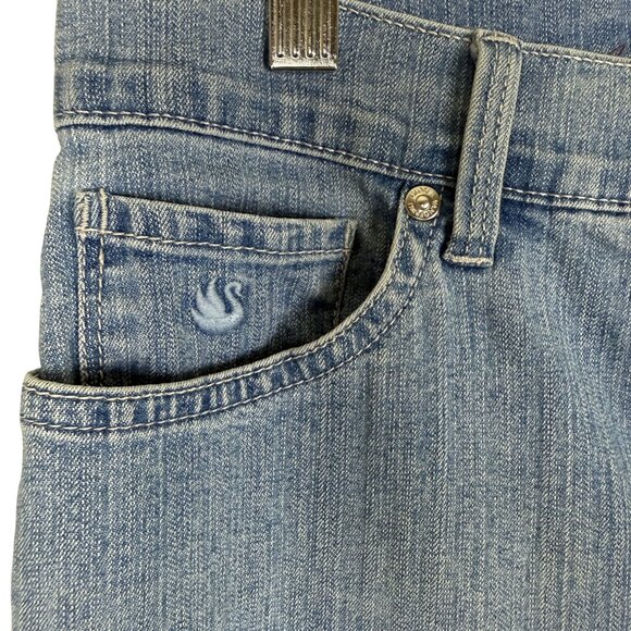 Gloria Vanderbilt Amanda Skimmer Denim Capri Jeans 8 Petite Embroidered Pockets - Picture 2 of 10